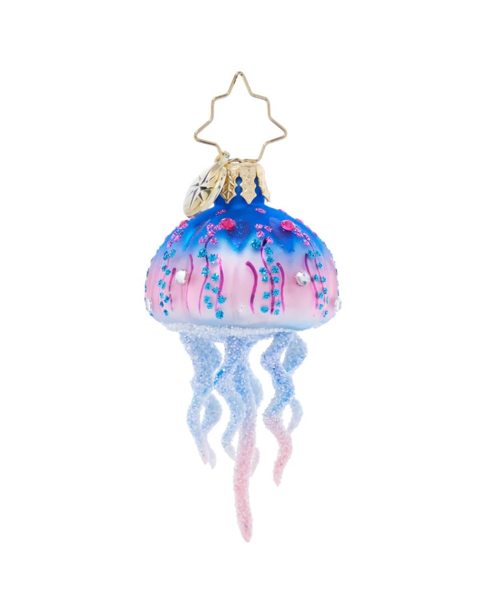 Christopher Radko Christmas Ornaments Jellyfish Colorful Jelly Gem