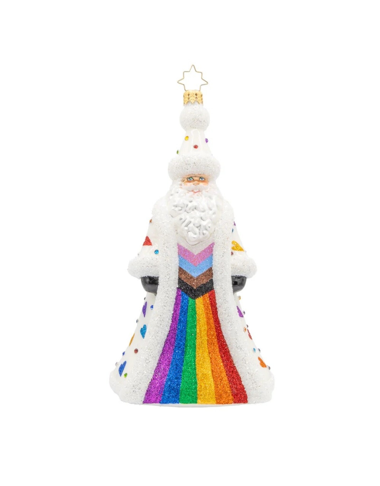Christopher Radko Pride In Unity Santa Christmas Ornament