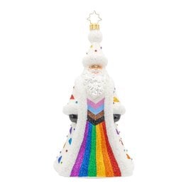 Christopher Radko Pride In Unity Santa Christmas Ornament