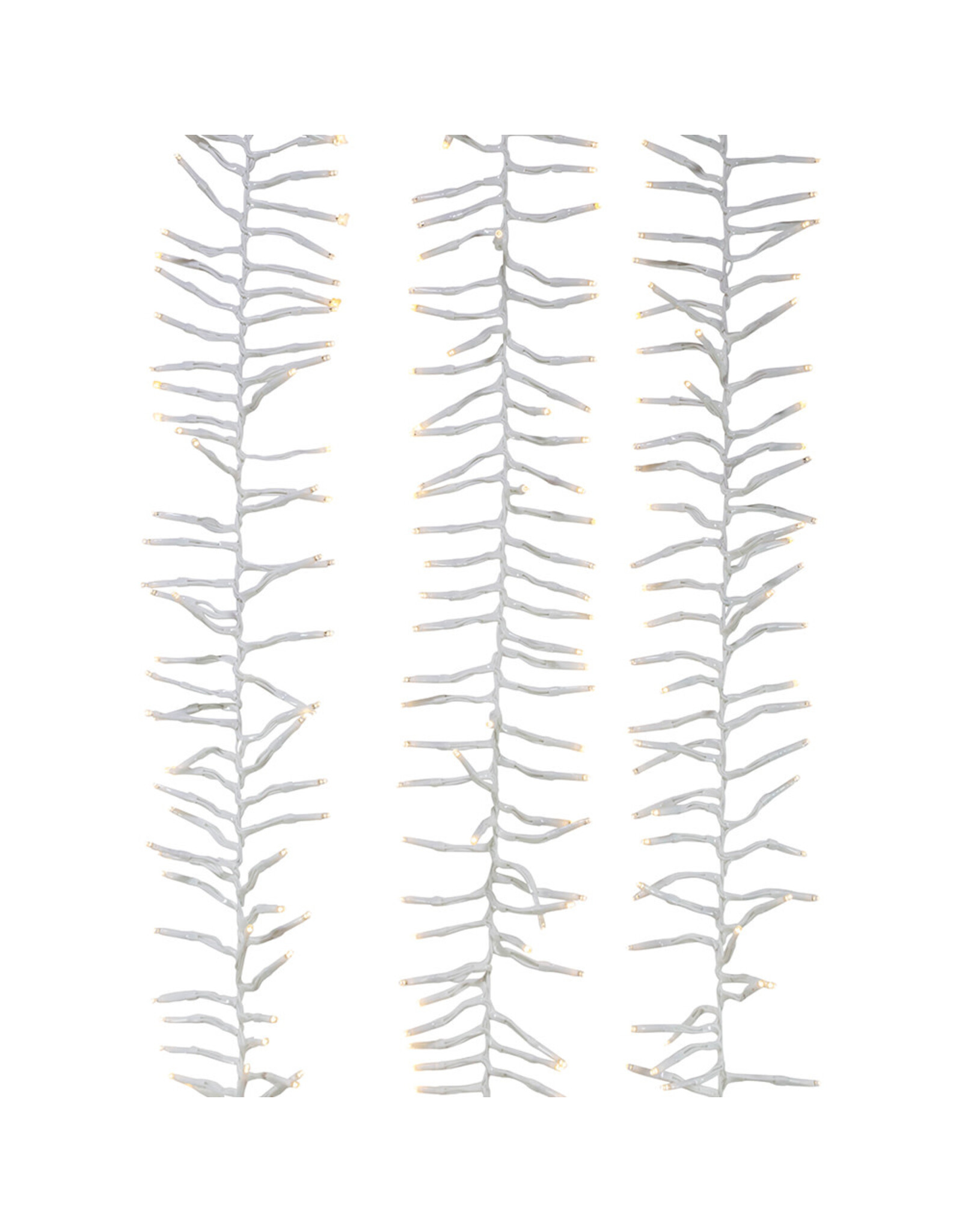 Kurt Adler 3000-Light WW LED Cluster Garland Light Set 98FT W Wire