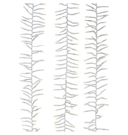 Kurt Adler 3000-Light WW LED Cluster Garland Light Set 98FT W Wire