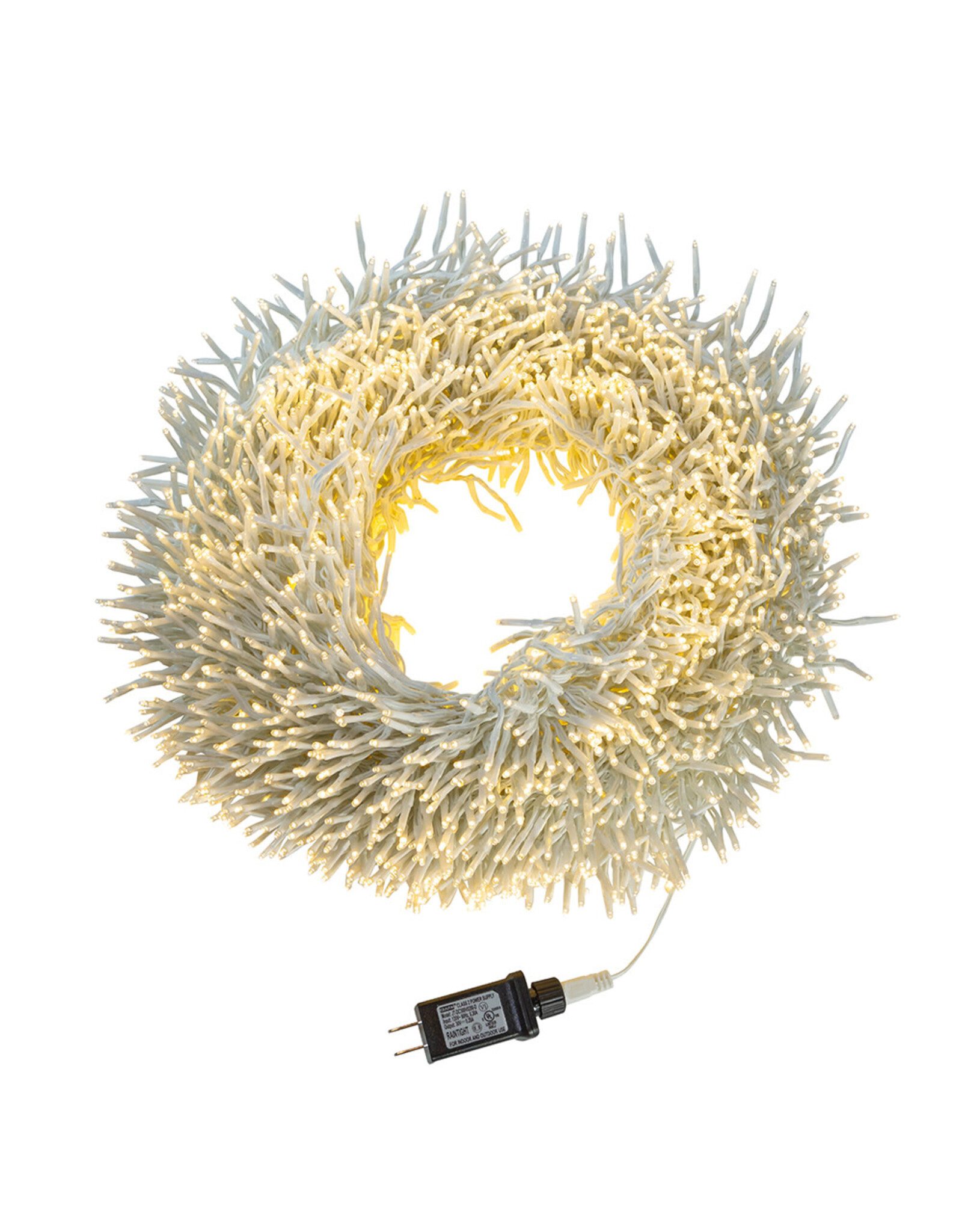 Kurt Adler 3000-Light WW LED Cluster Garland Light Set 98FT W Wire