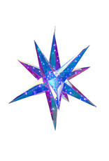Kurt Adler Prismatic Iridescent LED Starburst Foldable w Remote