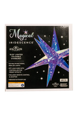 Kurt Adler Prismatic Iridescent LED Starburst Foldable w Remote