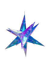 Kurt Adler Prismatic Iridescent LED Starburst Foldable w Remote