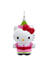 Kurt Adler Hello Kitty Ornament In Elf Hat