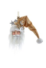 Kurt Adler Santa Head Ornament 9 Inch Celestial Fantasy Stars N Moon