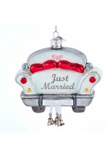 Kurt Adler Just Married Wedding Car Ornament Nobel Gems