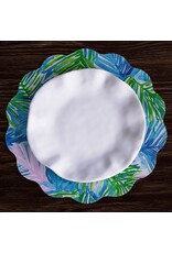 Beatriz Ball Reversible Round Placemats 15.5" Set of 4 Pineapples N Palms