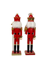 Kurt Adler Red And Gold Nutcrackers 2 Assorted 15 Inch