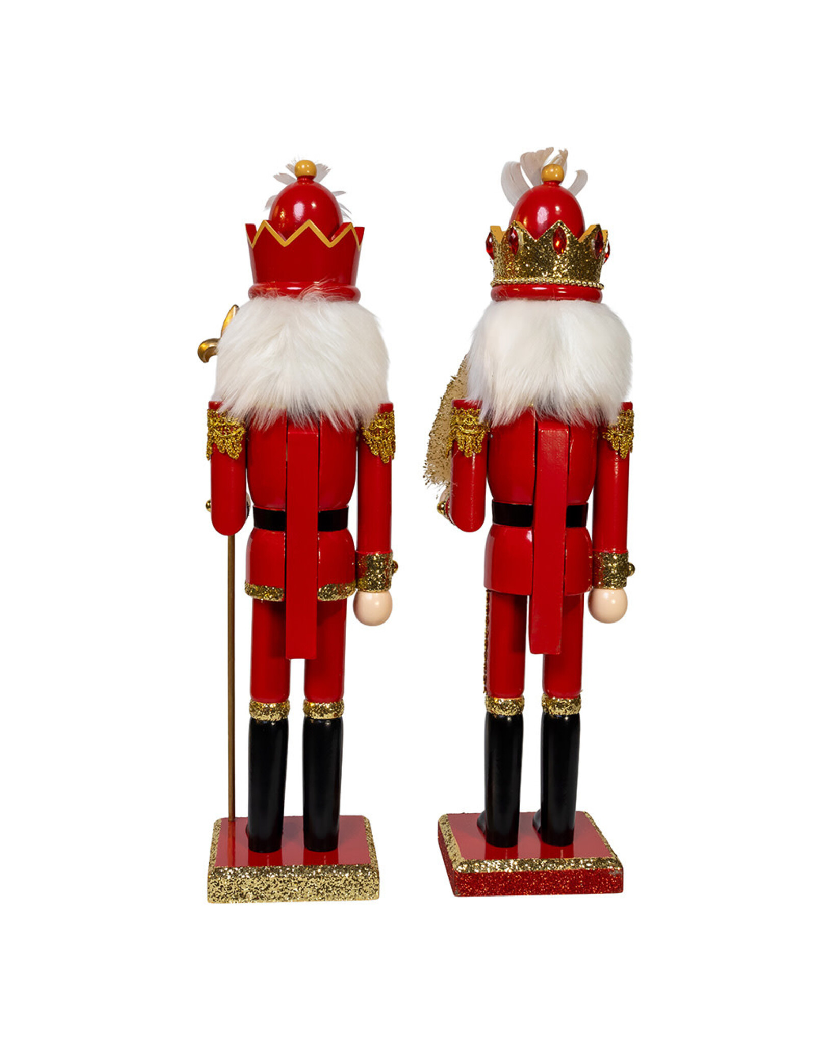 Kurt Adler Red And Gold Nutcrackers 2 Assorted 15 Inch