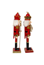 Kurt Adler Red And Gold Nutcrackers 2 Assorted 15 Inch