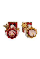 Kurt Adler Red And Gold Nutcrackers 2 Assorted 15 Inch