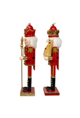 Kurt Adler Red And Gold Nutcrackers 2 Assorted 15 Inch