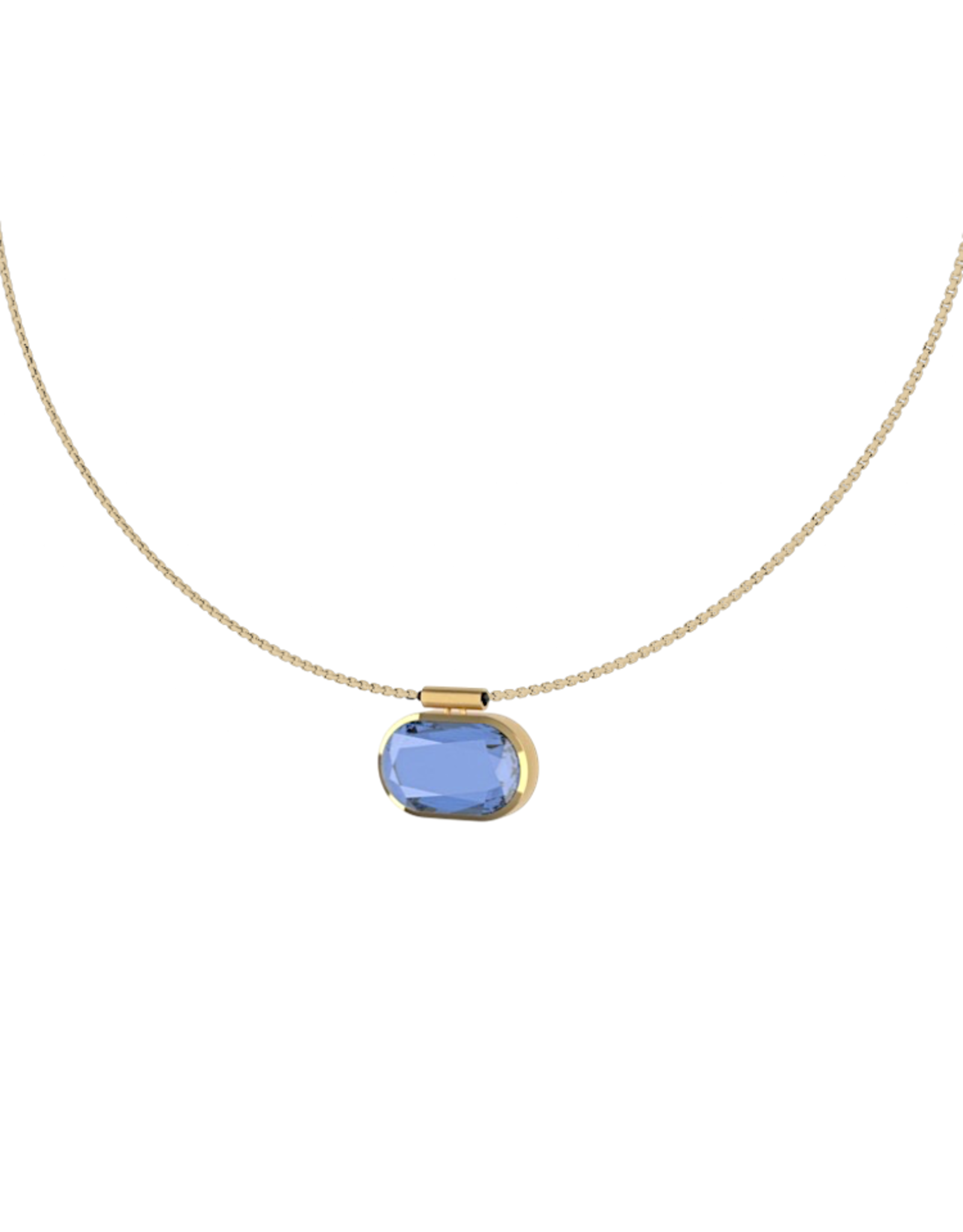Dean Davidson Jewelry Gold Mercer Gemstone Pendant Midnight Blue