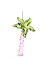 Kurt Adler Acrylic Tropical Palm Tree Ornament | Green Fronds
