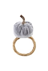 Mud Pie Velvet Pumpkin Napkin Rings Set of 4 Assorted