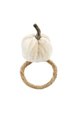 Mud Pie Velvet Pumpkin Napkin Rings Set of 4 Assorted
