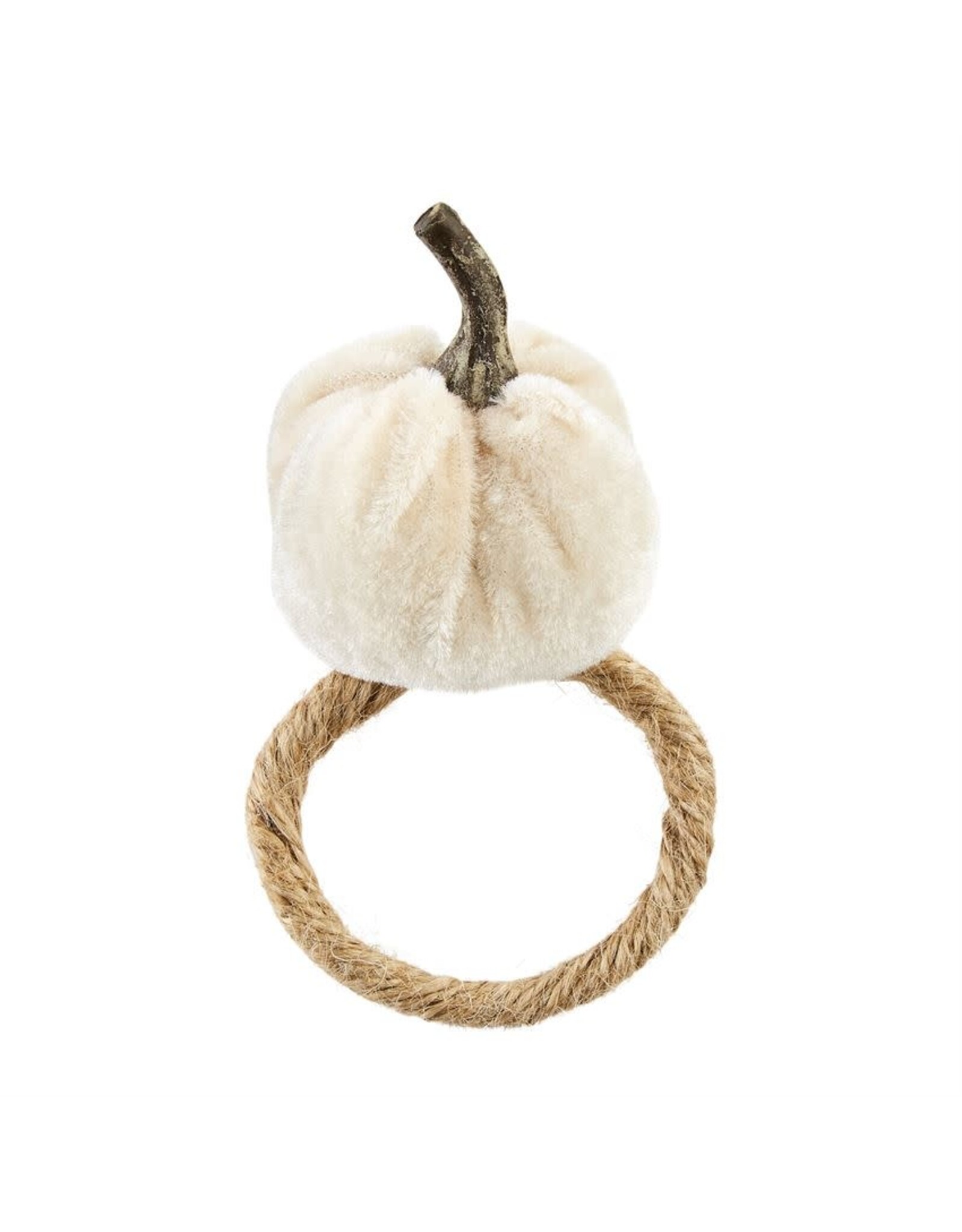 Mud Pie Velvet Pumpkin Napkin Rings Set of 4 Assorted