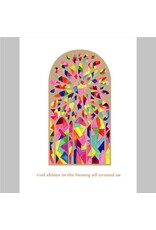 PAPYRUS® Birthday Card Religious | God Shines In You - Stained Glass