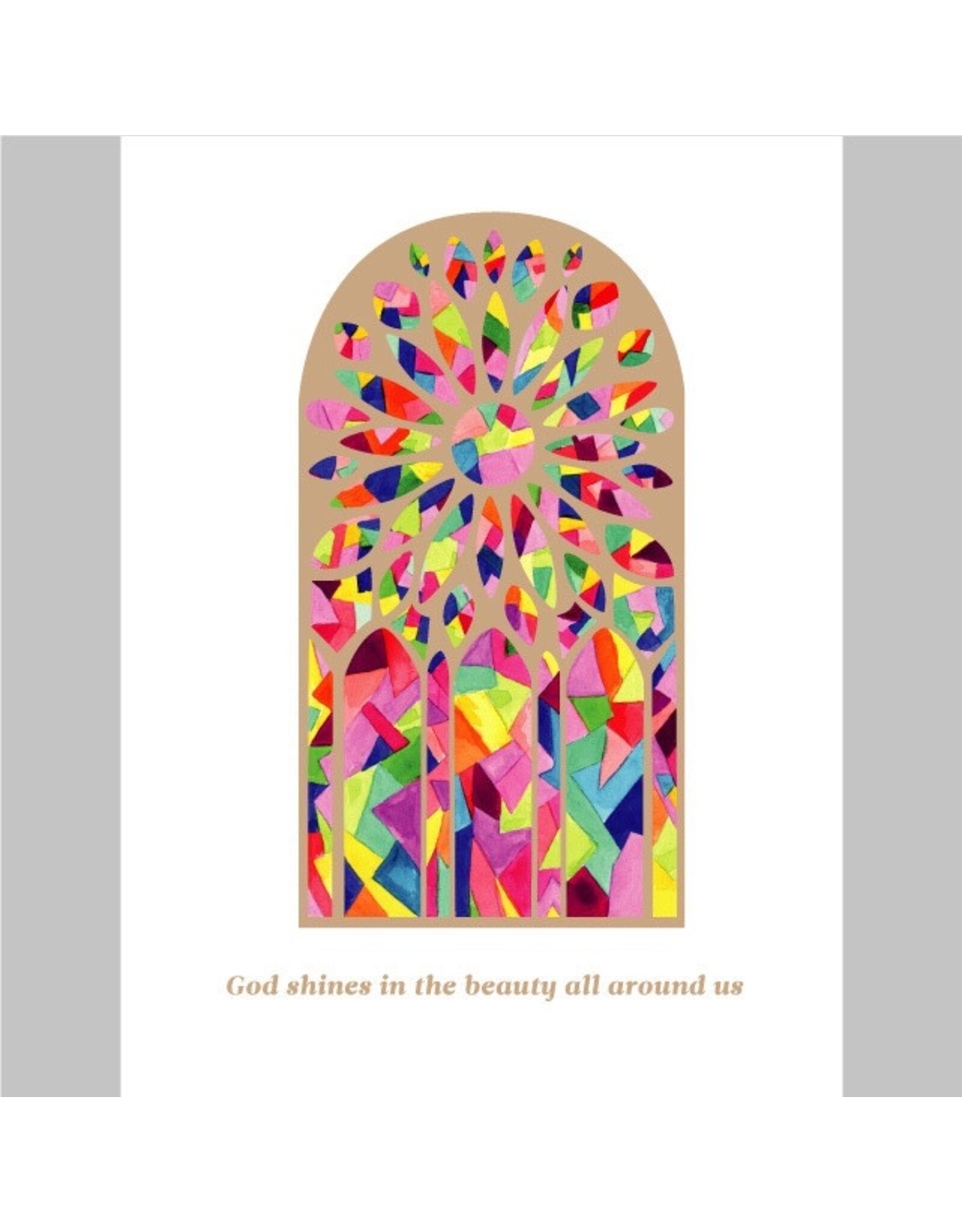 PAPYRUS® Birthday Card Religious | God Shines In You - Stained Glass
