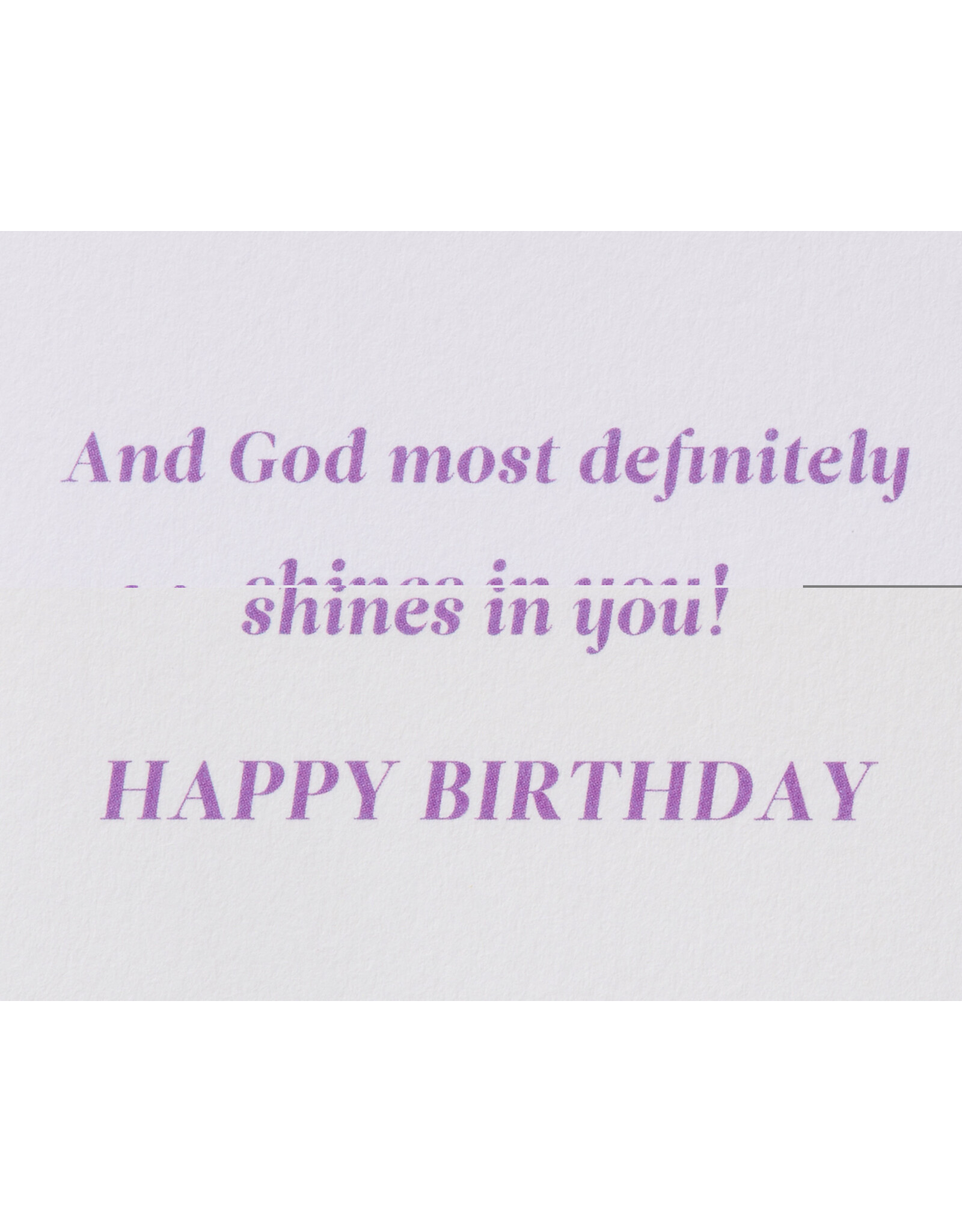 PAPYRUS® Birthday Card Religious | God Shines In You - Stained Glass