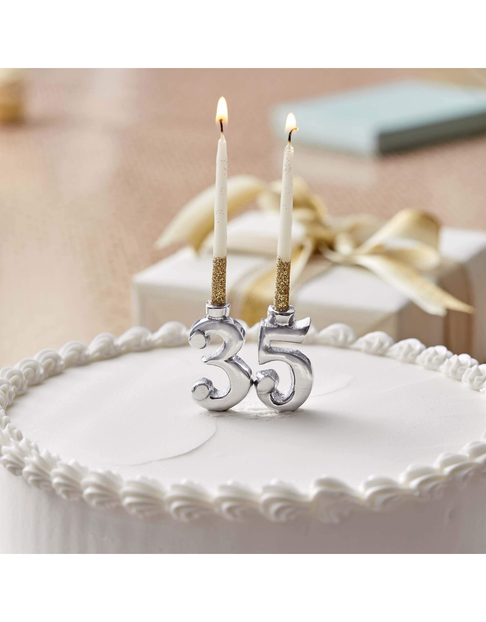 Mariposa Number Candle Holder Set 0-9 for Birthday Candles