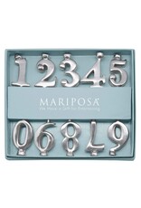 Mariposa Number Candle Holder Set 0-9 for Birthday Candles