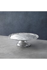 Beatriz Ball PEDESTAL Organic Pearl Nova Round Platter Cake Plate Stand