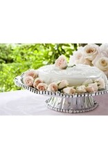Beatriz Ball PEDESTAL Organic Pearl Nova Round Platter Cake Plate Stand