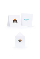 JellyCat Gift Card Blank Enclosure Greeting Card w Head Logo 4x4 1ct