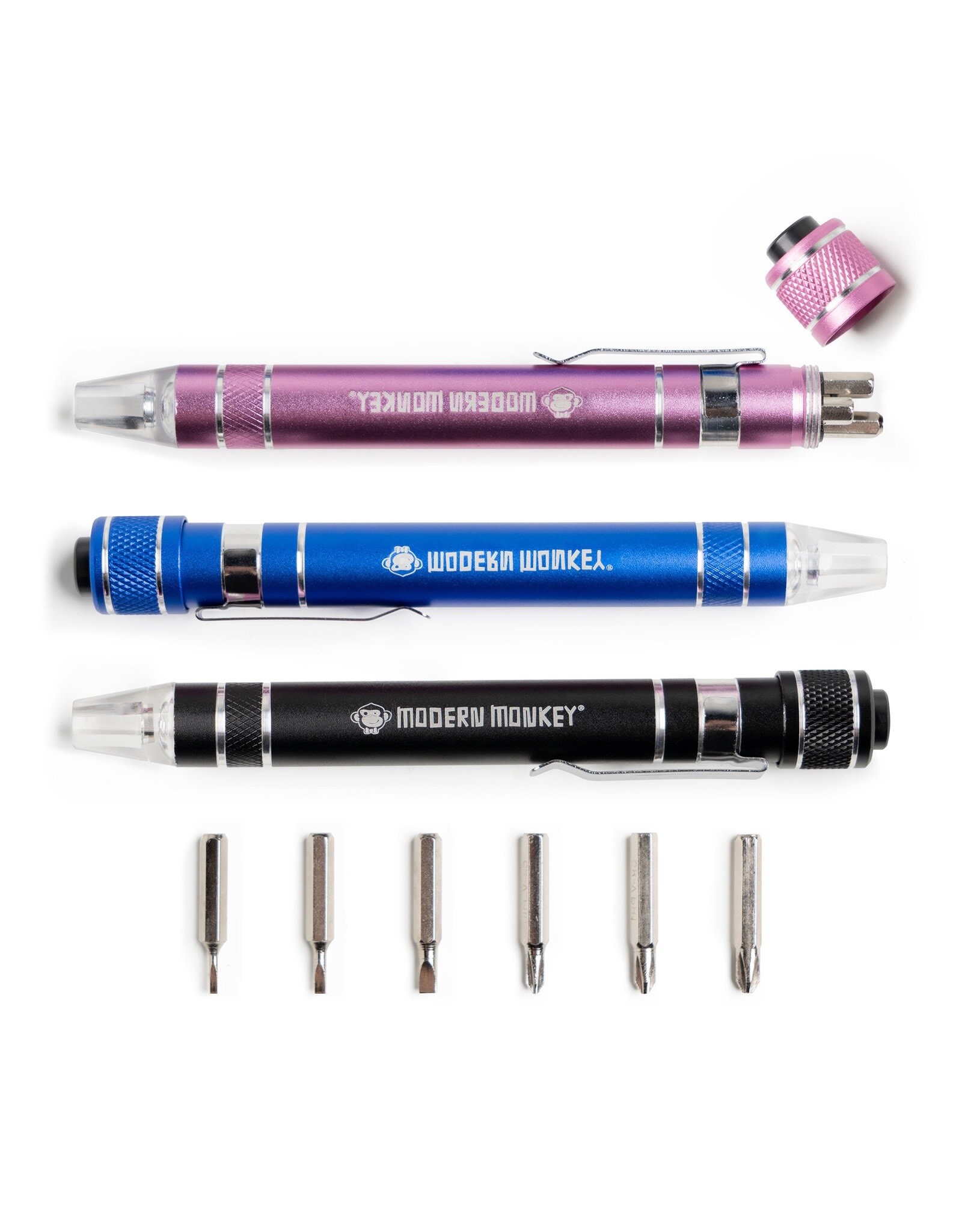 Mini LED Screwdriver 6-In-1 Set | Random Color Shipped