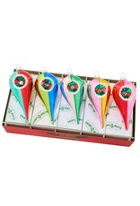 Christopher Radko Shiny Brite Christmas Confetti 5ct Reflector Tulips