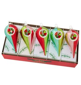 Christopher Radko Shiny Brite Festive Fete 5ct Reflector Tulips