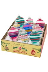 Christopher Radko Shiny Brite Rounds Lanterns 9ct 2.5in Vivid Vintage