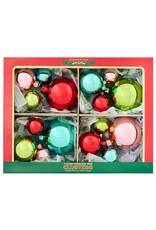 Christopher Radko Shiny Brite Festive Fete 4ct 4PC Clusters 1.25 1.75 2.5