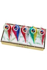 Christopher Radko Shiny Brite Vivid Vintage 5ct Reflector Tulips