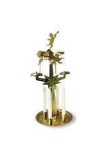 KNOX Christmas Chimes Angel Light Bell Pyramid w 4 Candles