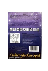 KNOX Christmas Chimes Angel Light Bell Pyramid w 4 Candles