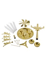 KNOX Christmas Chimes Angel Light Bell Pyramid w 4 Candles