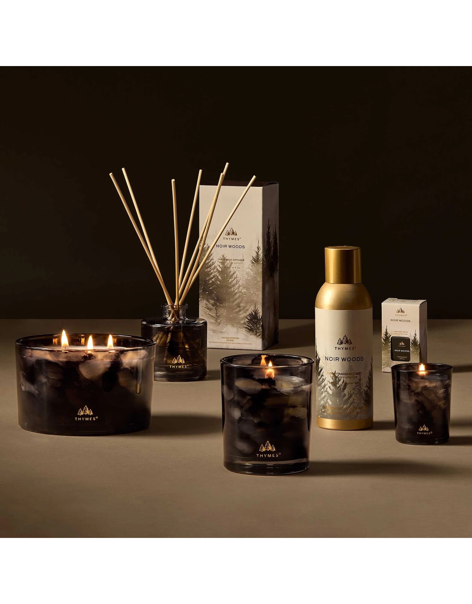 Noir Woods 3-Wick Poured Candle