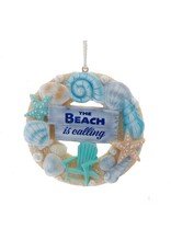 Kurt Adler Beach Seashell Wreath Ornament | The Beach is Calling