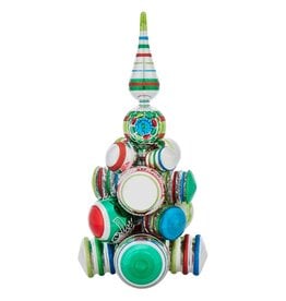 Christopher Radko Shiny Brite Holiday Splendor Cluster Tree 17 Inch