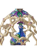 Jay Strongwater Christmas Ornaments Peacock Egg Ornament