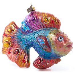 Jay Strongwater Christmas Ornaments Fancy Fish Glass Ornament