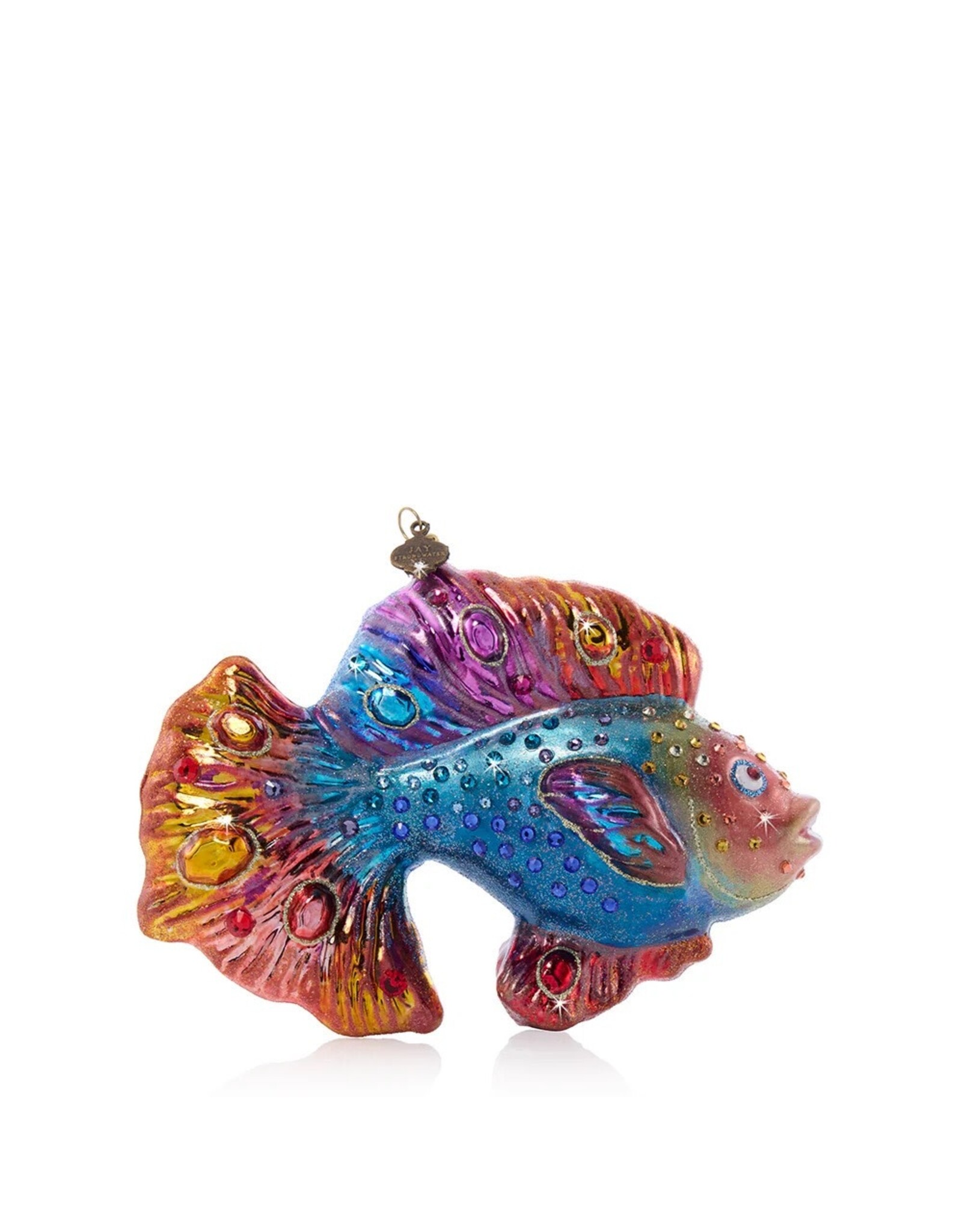 Jay Strongwater Christmas Ornaments Fancy Fish Glass Ornament