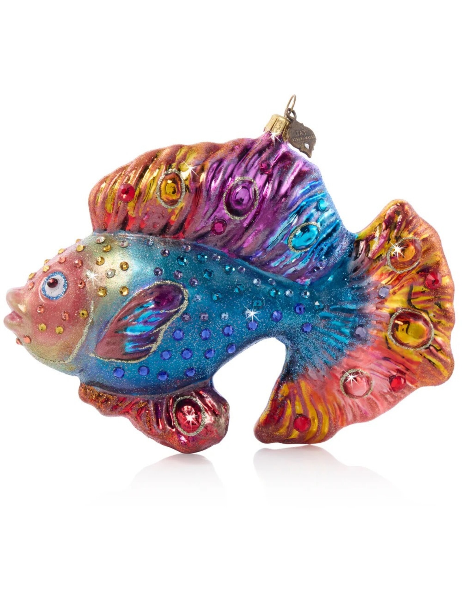 Jay Strongwater Christmas Ornaments Fancy Fish Glass Ornament