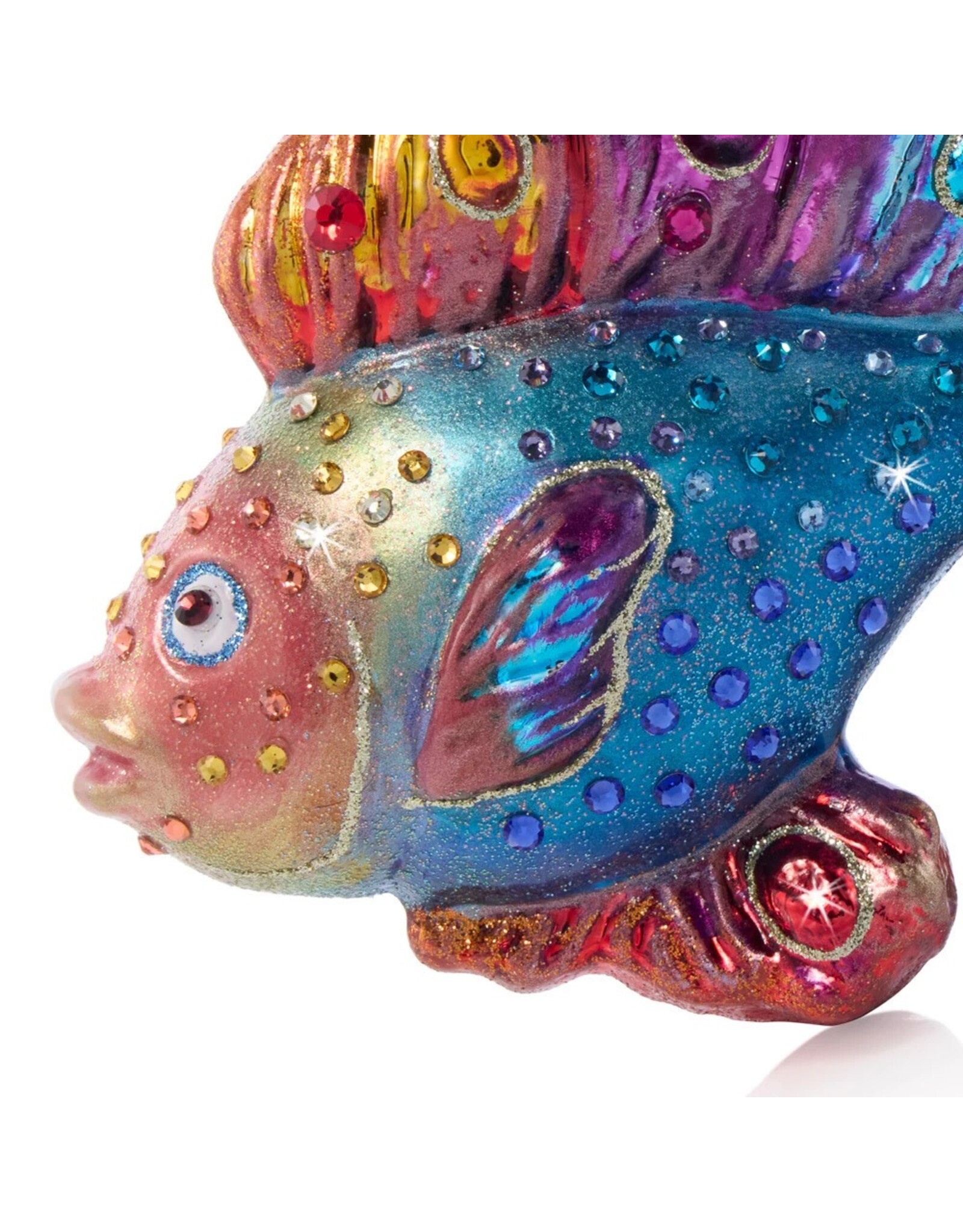 Jay Strongwater Christmas Ornaments Fancy Fish Glass Ornament