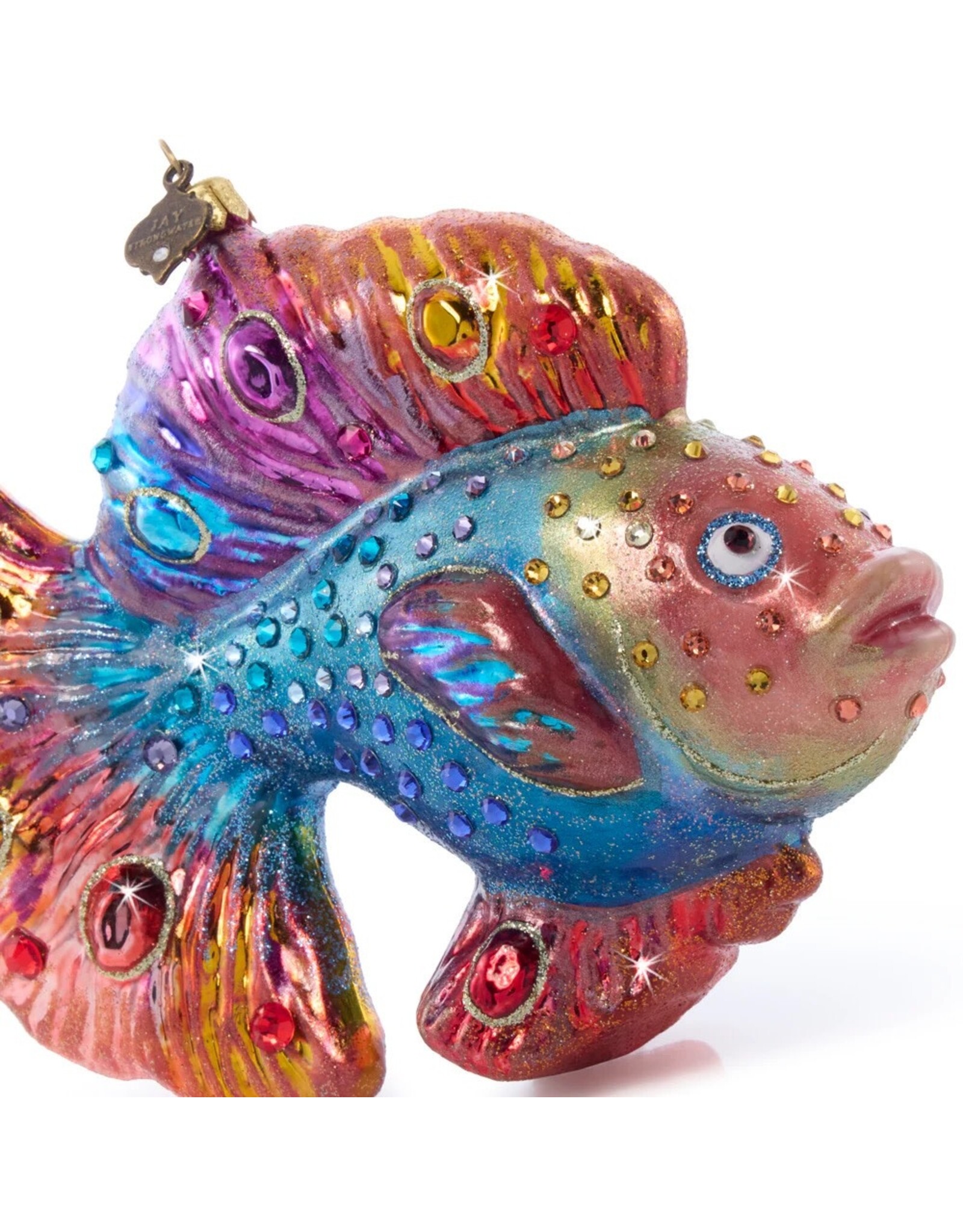 Jay Strongwater Christmas Ornaments Fancy Fish Glass Ornament