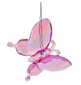 Kurt Adler Acrylic Butterfly Ornament - PK